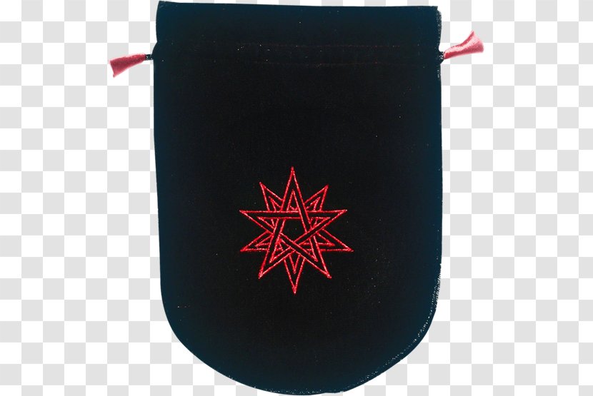 Black Velvet Tarot Bag - Pentagram Transparent PNG