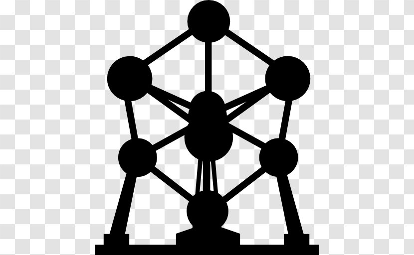 Atomium - Monochrome Transparent PNG