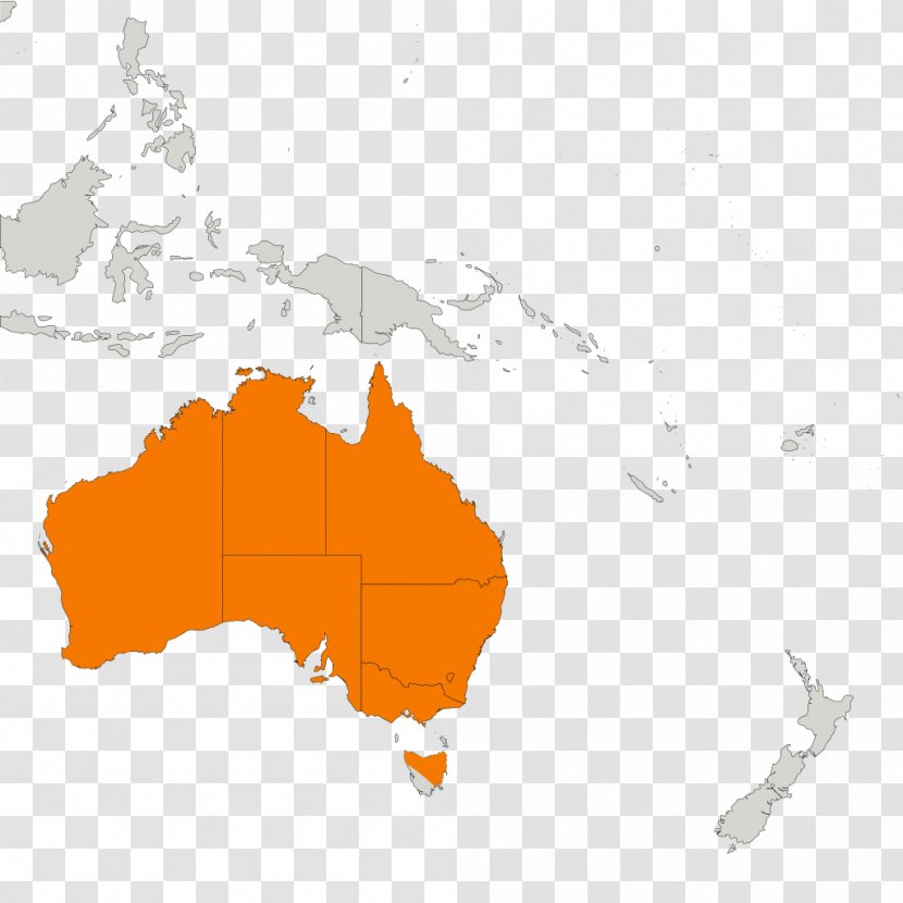 Australia Mapa Polityczna Blank Map - World - Creative Kites Transparent PNG