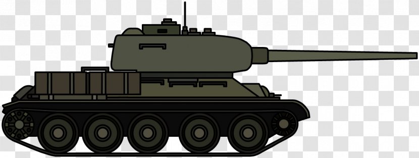 World Of Tanks T-34-85 IS Tank Family - Selfpropelled Gun - Cartoon Transparent PNG