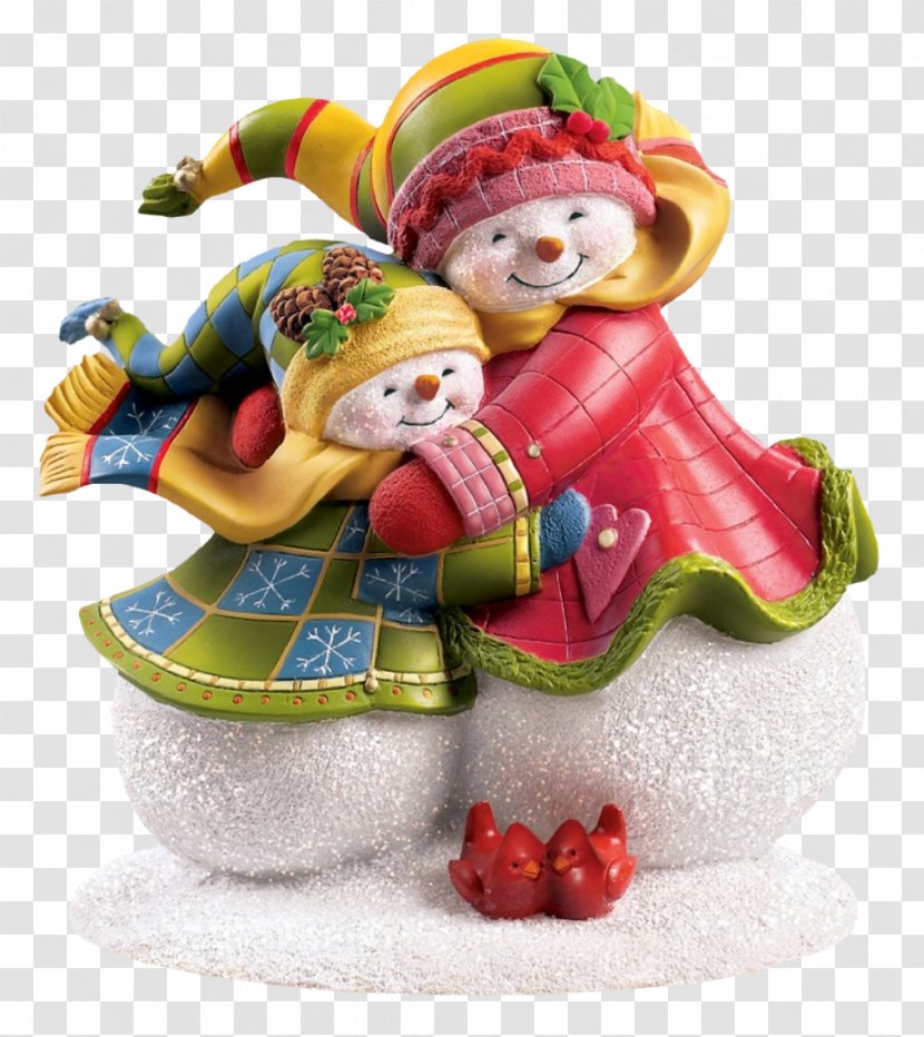 Daughter Figurine Child Snow Father - Watercolor - Creative Cute Snowman Transparent PNG