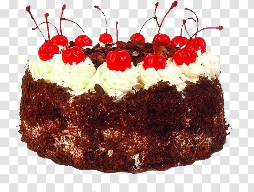 Black Forest Gateau Chocolate Cake Bakery Fruitcake Birthday Transparent PNG