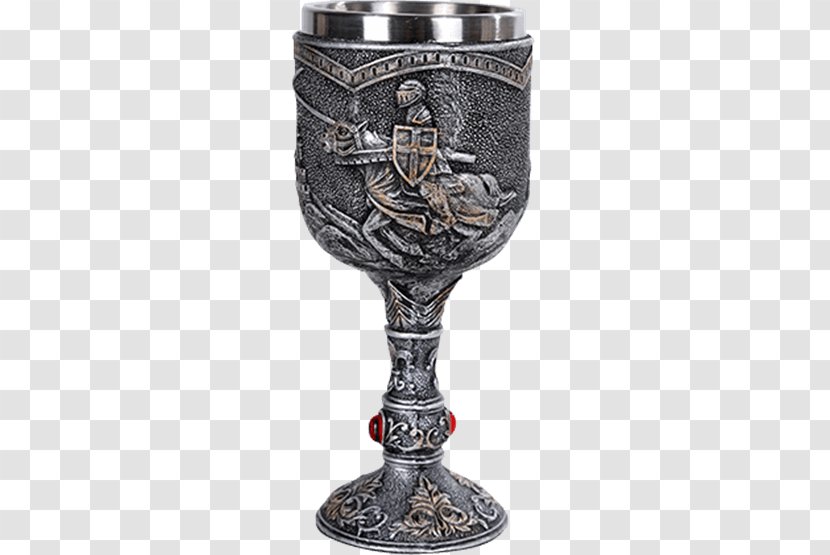 Wine Glass Chalice Knight Middle Ages - Champagne Stemware - Cup Of Transparent PNG