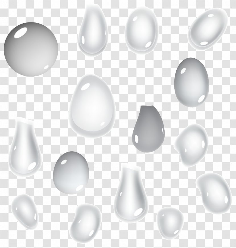 White Drop - Transparency And Translucency - Water Droplets Vector Transparent PNG