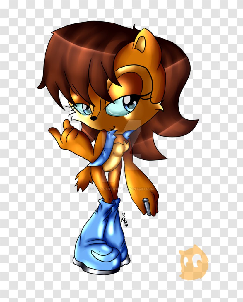 Fan Art Princess Sally Acorn - Cartoon - Painting Transparent PNG