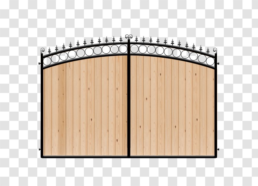Gate Fence Wrought Iron Wood Door Transparent PNG