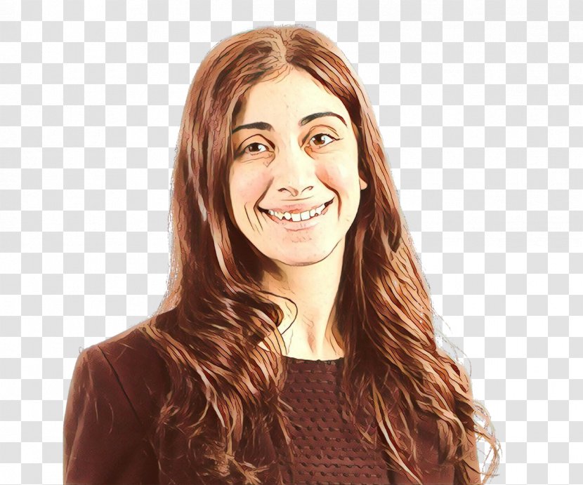 Long Hair Coloring Layered Crimean Peninsula Brown - Smile - Portrait Gesture Transparent PNG