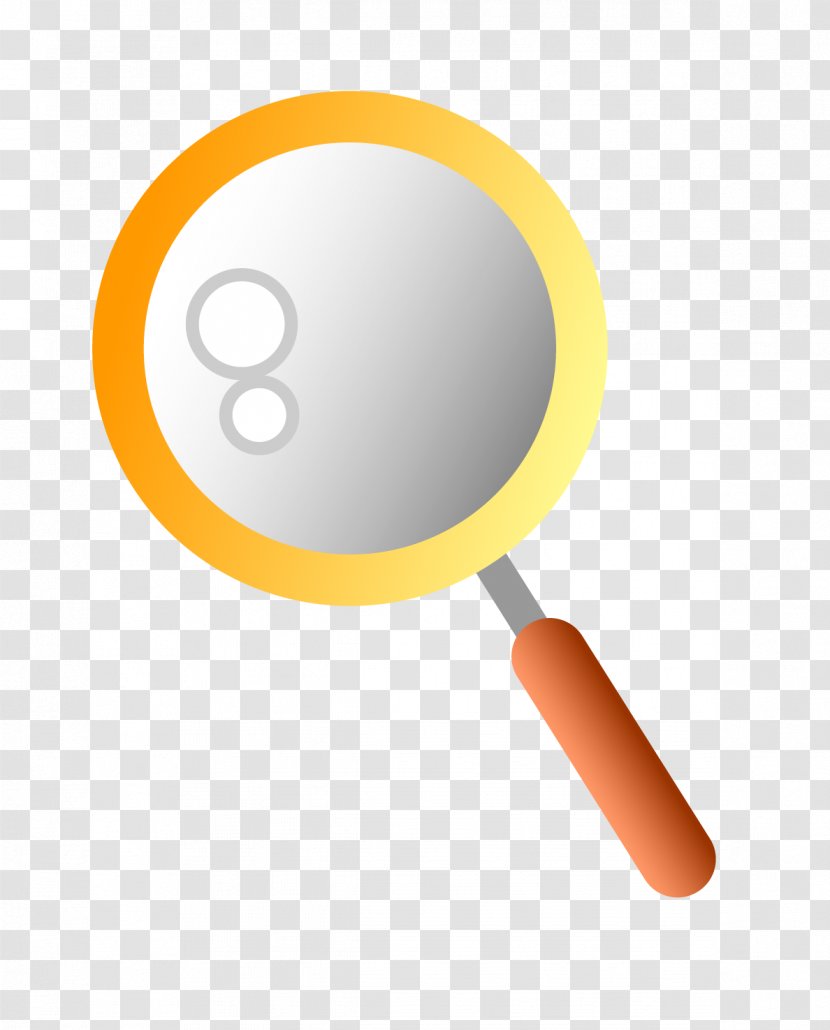 Magnifying Glass Yellow - Observation - Magnifier Vector Edge Transparent PNG