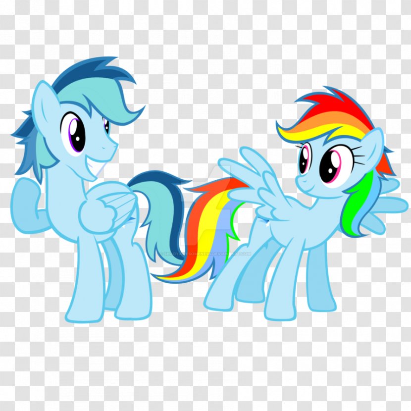 Ponyville Rainbow Dash Horse Equestria - Night Transparent PNG
