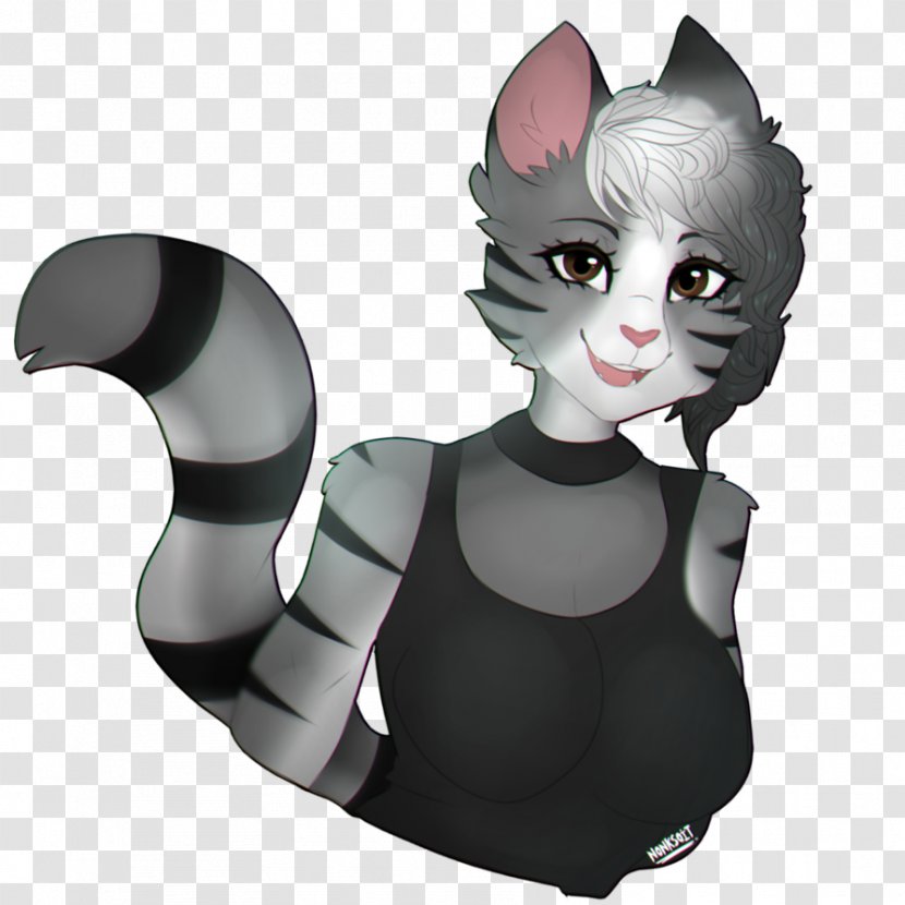 Cat Figurine Cartoon Character Tail Transparent PNG