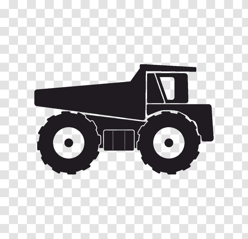 Car Heavy Machinery Truck Commercial Vehicle - Wall Decal Transparent PNG