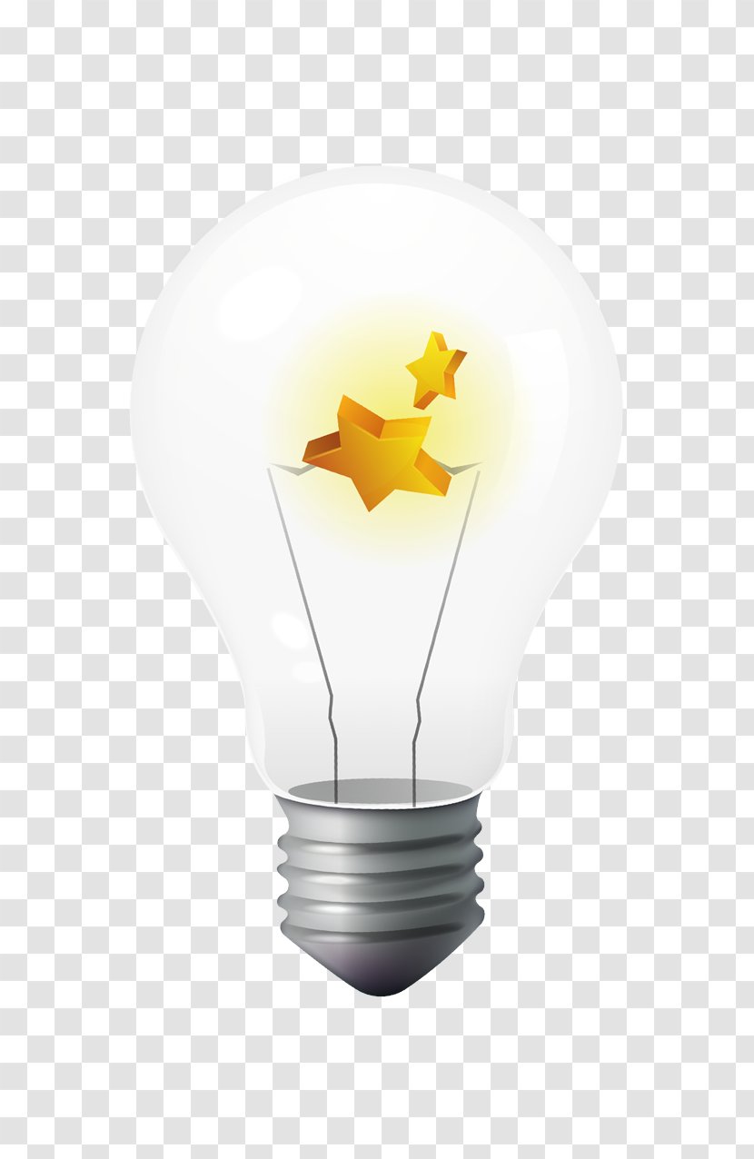Incandescent Light Bulb Cartoon Download - Lamp - Abstract Transparent PNG