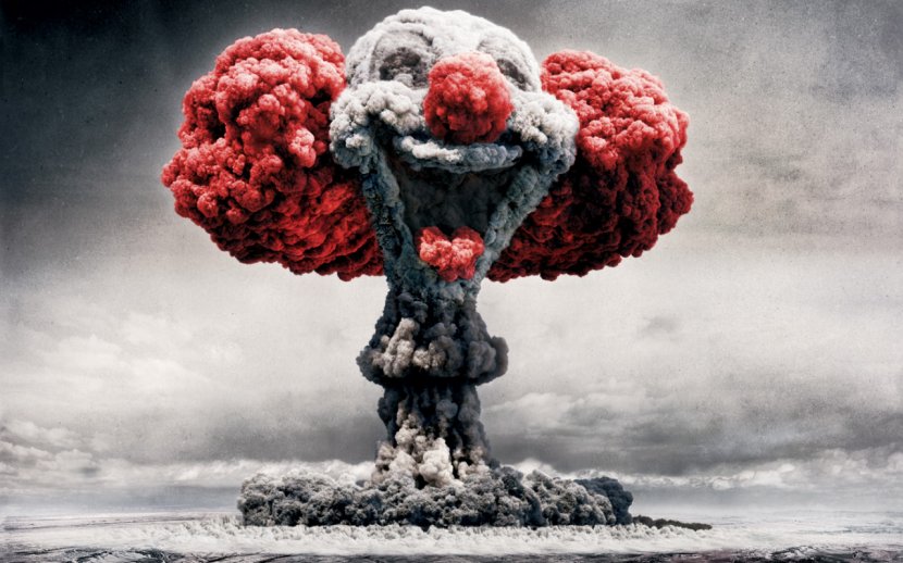 Clown Mushroom Cloud Desktop Wallpaper - Highdefinition Video - Bomb Transparent PNG