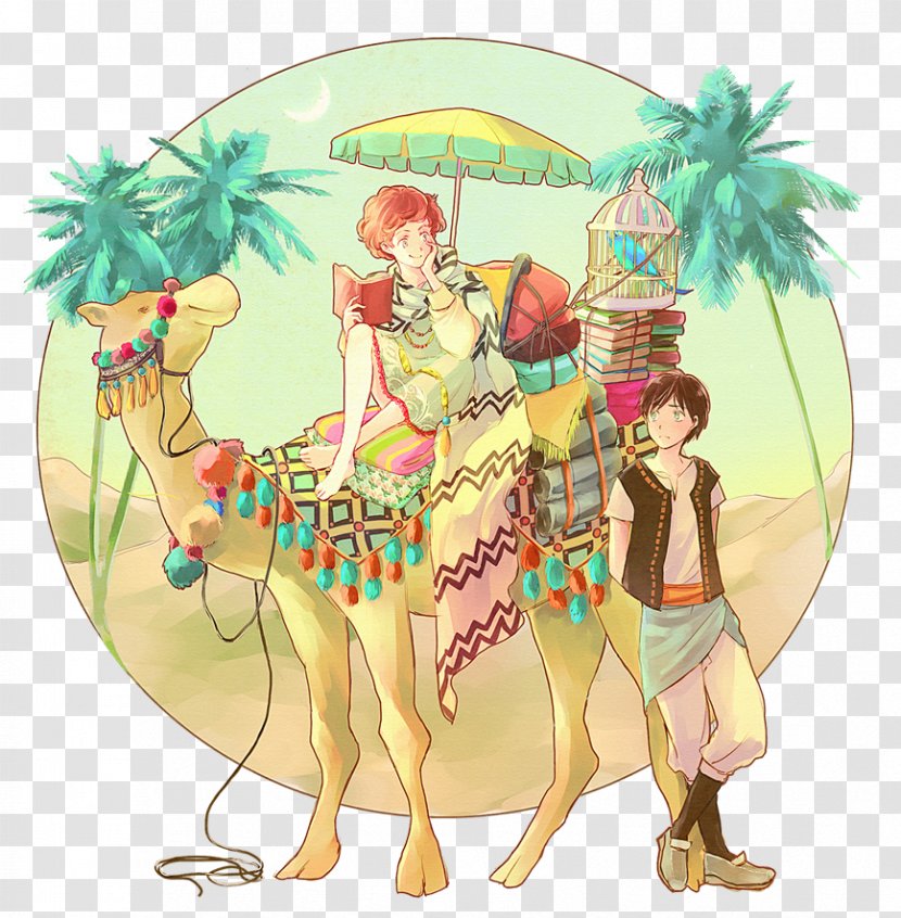 Dromedary Illustration Fan Art Cartoon Character - Come Together - Bigbang Banner Transparent PNG