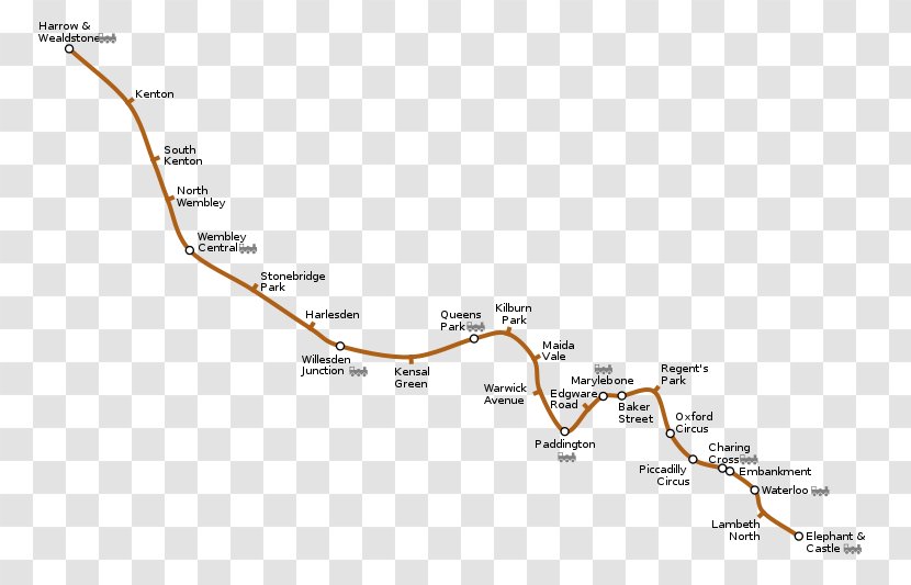 Waterloo Tube Station Bakerloo Line London Underground Piccadilly Northern - Transport - Train Transparent PNG