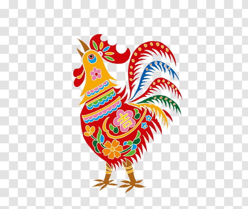 Chinese Zodiac Rooster New Year Monkey Zi Wei Dou Shu - Cock Transparent PNG