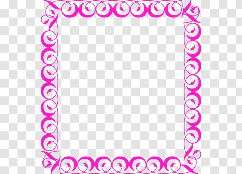 Decorative Borders And Frames Free Content Clip Art - Drawing - Girly Border Transparent PNG