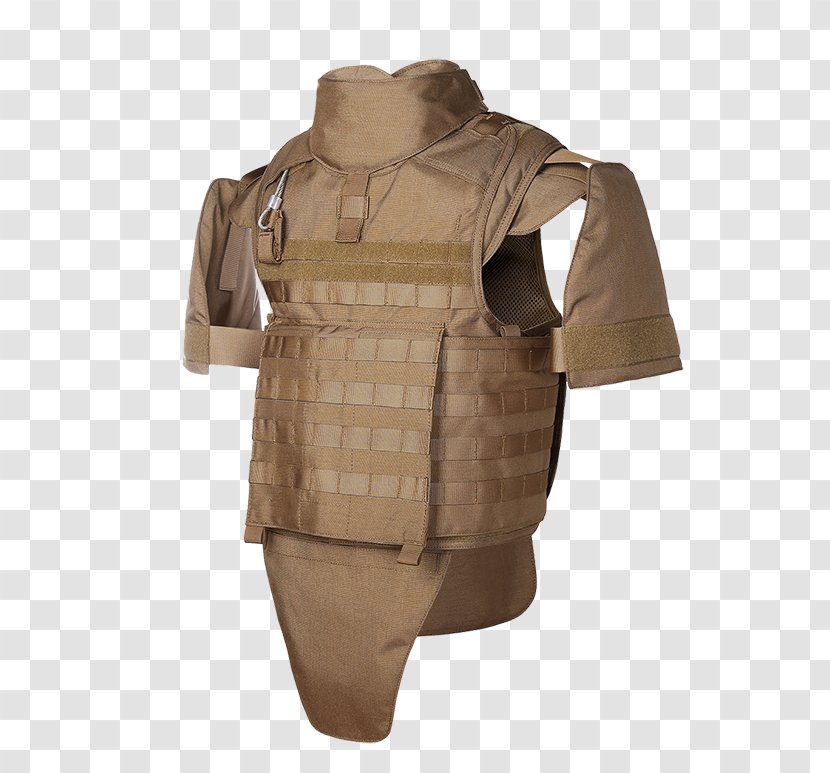Outerwear Khaki Sleeve - Bullet Proof Vest Transparent PNG