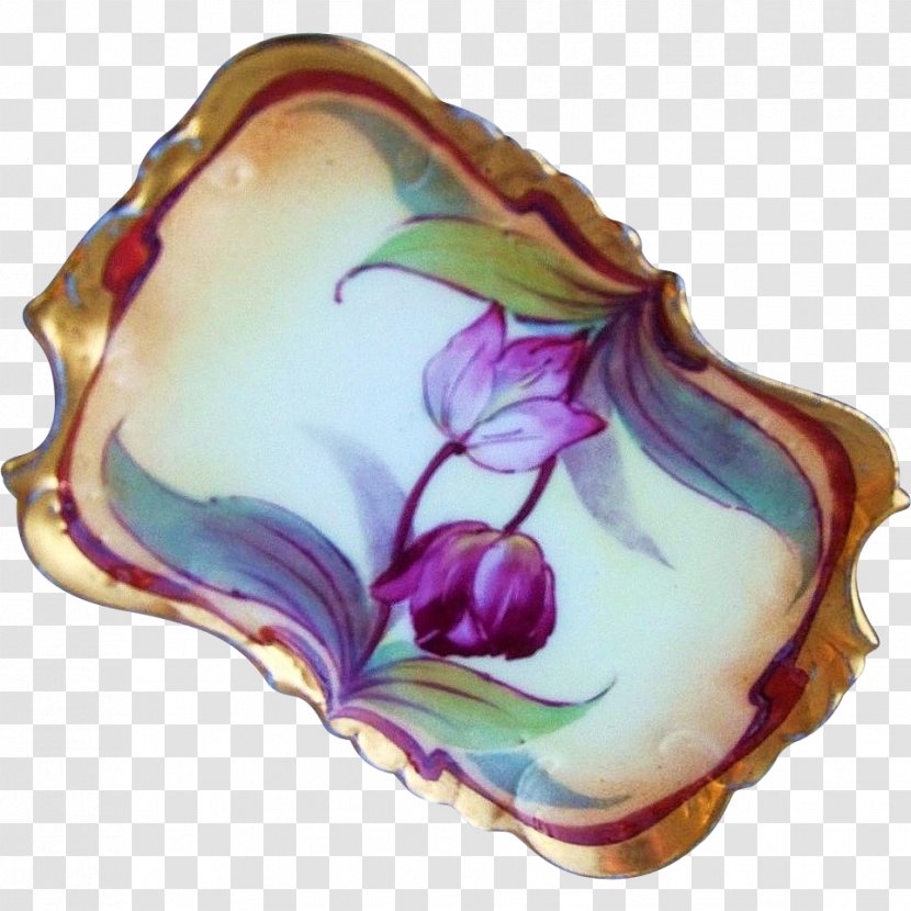 Plate Porcelain Vase Tableware - Purple Transparent PNG