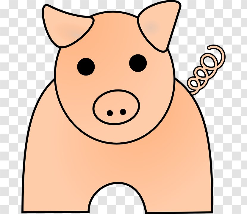 Porky Pig Domestic Cartoon Clip Art - Piggy Transparent PNG