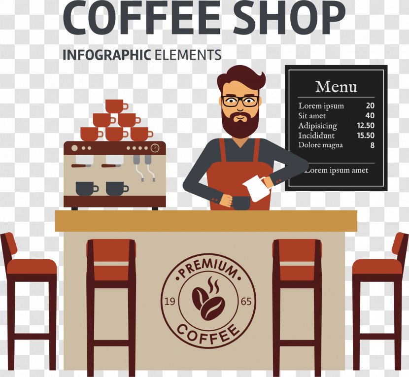 Coffee Cafe Espresso Barista - Communication - Shop Vector Transparent PNG