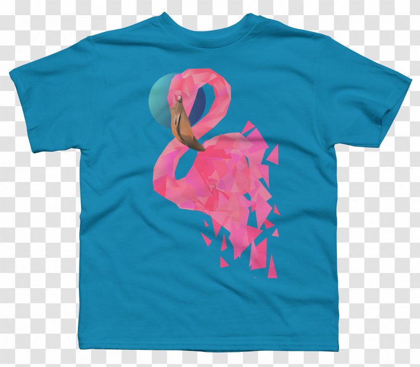 Printed T-shirt Sleeve Outerwear - Cartoon - Flamingo Deductible Element Transparent PNG