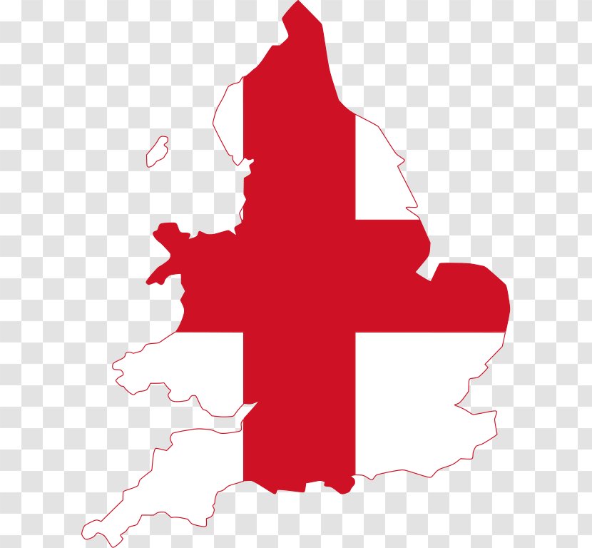 Flag Of England Kingdom Map The United - File Negara Transparent PNG