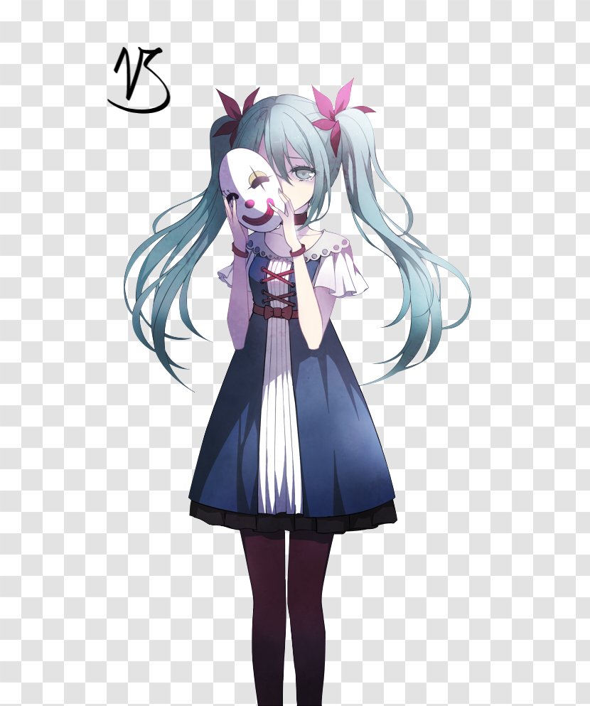 Hatsune Miku: Project DIVA F 2nd Pierrot Miku Diva Vocaloid - Cartoon Transparent PNG