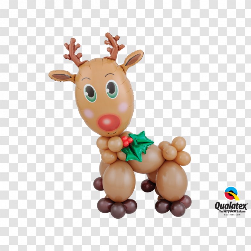 Toy Balloon Christmas Birthday Holiday - Deer Transparent PNG