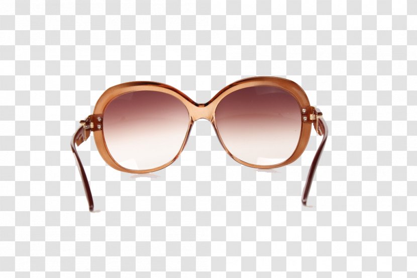 Glasses Designer - Brown - Khaki Ms. Sunglasses Transparent PNG