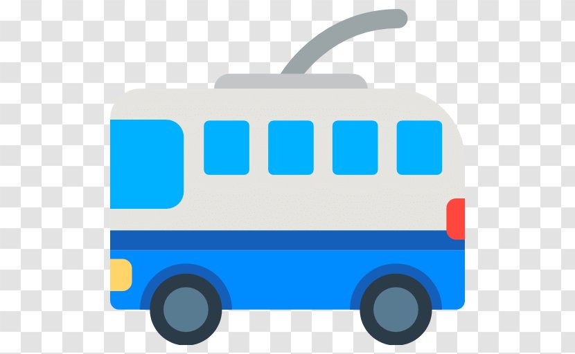 Trolleybus Emoji Motor Vehicle Transport Transparent PNG