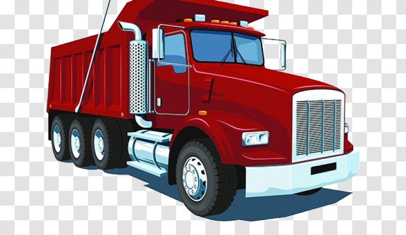 Car Vector Graphics Dump Truck Illustration - Mode Of Transport - Tranport Business Transparent PNG