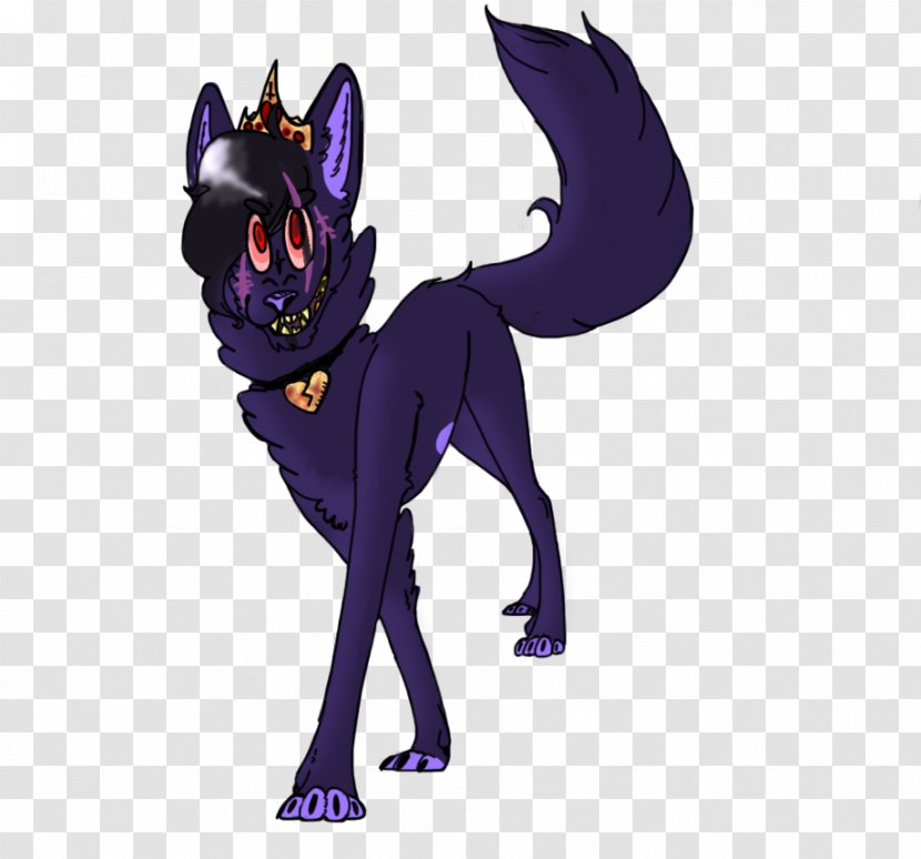 Cat Dog Breed Legendary Creature Purple - Supernatural - Ship Anchor Drawing Dropped Transparent PNG