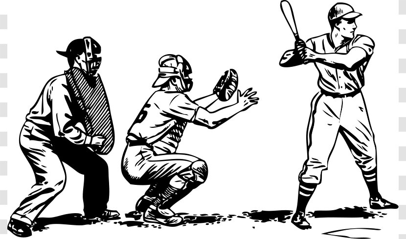 Baseball Player Bat Batting Clip Art - Fictional Character - Black Sports Cliparts Transparent PNG