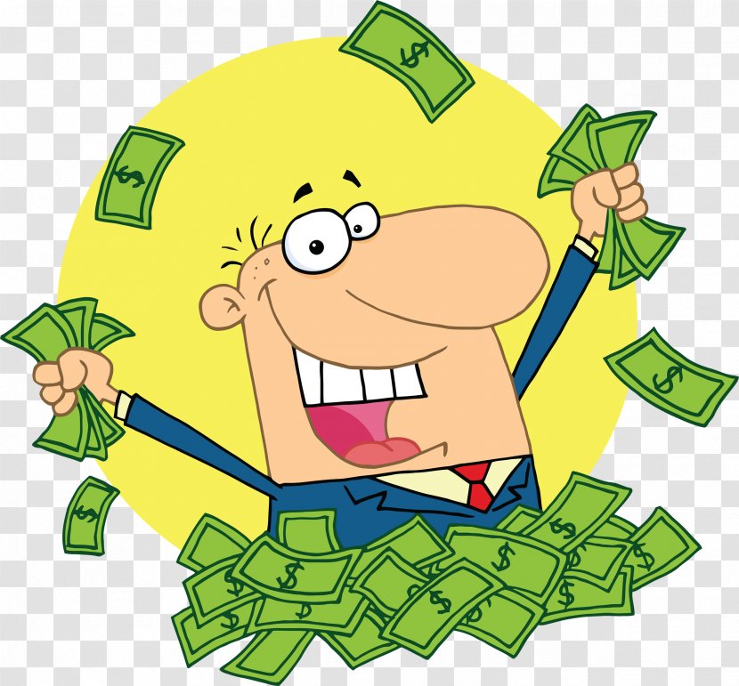 Money Cartoon Royalty-free Clip Art - Fictional Character - Salary Cliparts Transparent PNG