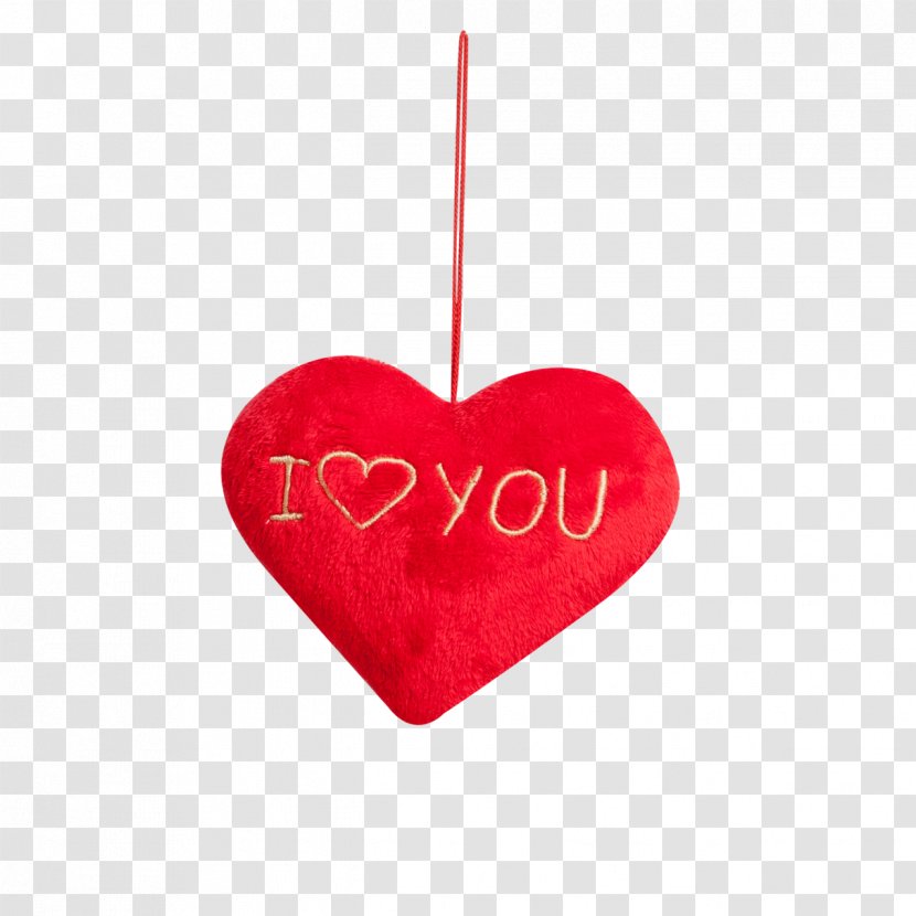 Valentine's Day Heart Ornament Red KLP10 - Lumber - I Love You Transparent PNG