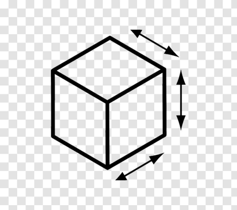 Cube Geometry Clip Art - Black Transparent PNG