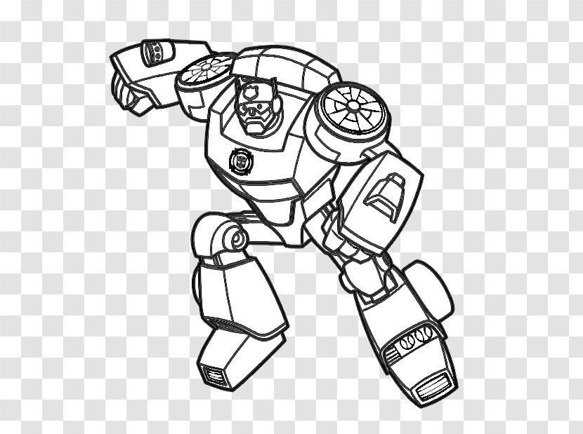 Coloring Book Drawing Transformers Line Art Bigweld - Robot - Rescue Bots Transparent PNG