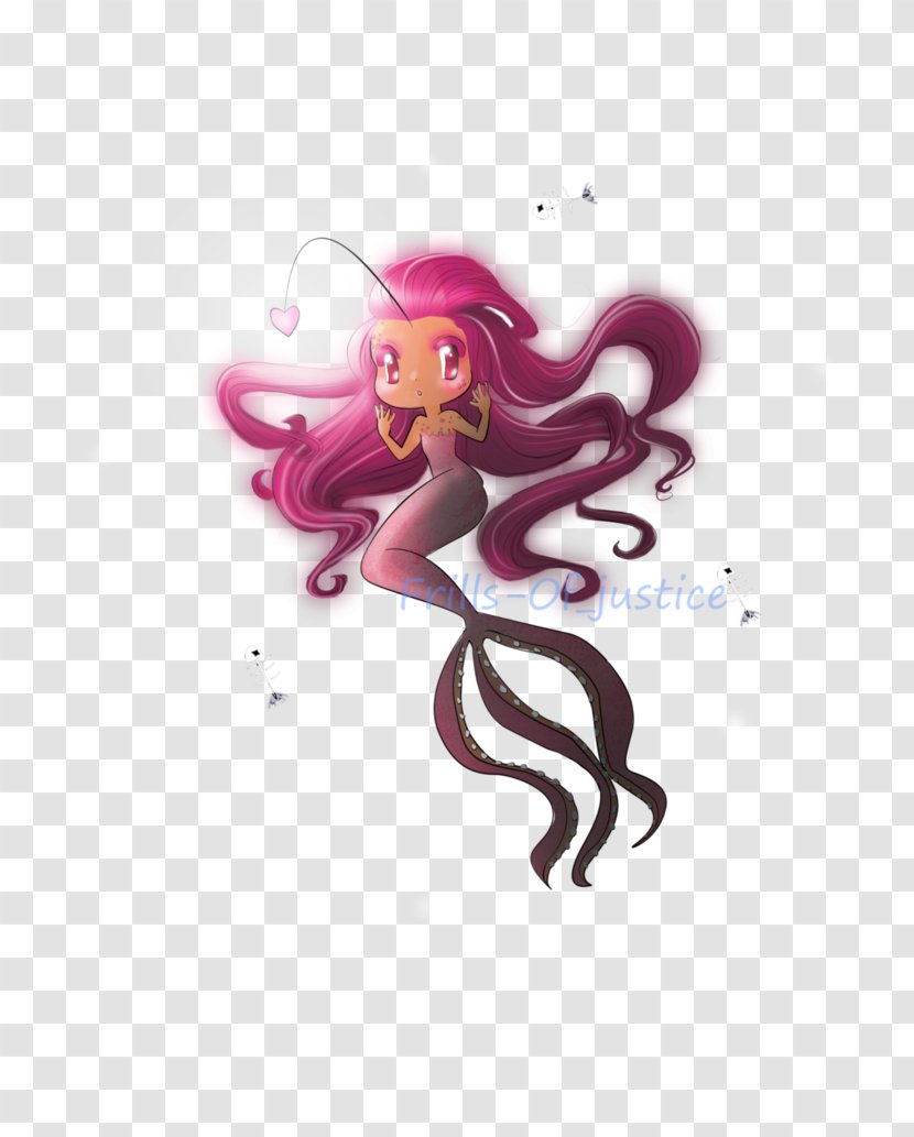 Octopus Illustration Cartoon Pink M Font - Purple - Deep Sea Minerals Transparent PNG