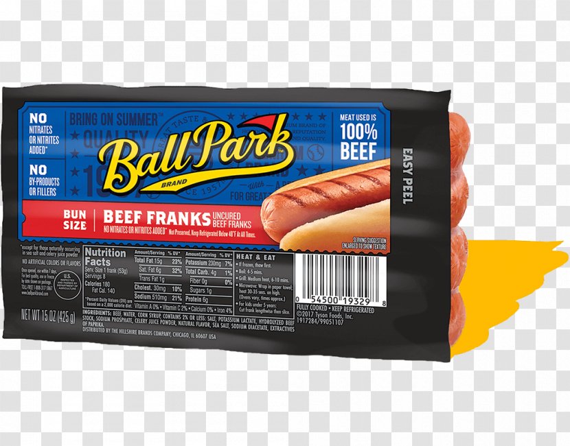 Hot Dog Ball Park Franks Beef Barbecue Turkey Meat Transparent PNG