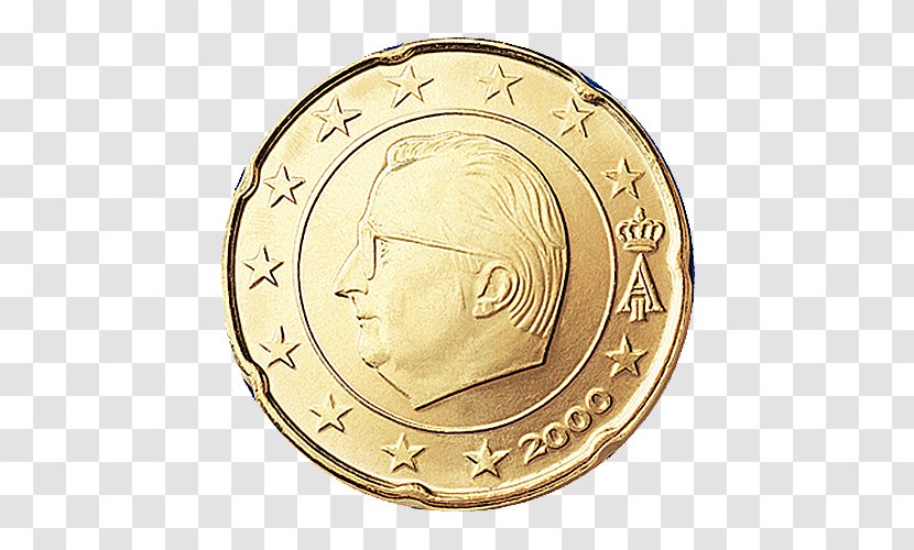 Belgium Belgian Euro Coins 20 Cent Coin 1 50 - Currency Transparent PNG