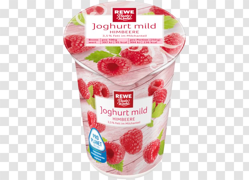Strawberry Raspberry Yoghurt REWE Frozen Dessert - Berry Transparent PNG