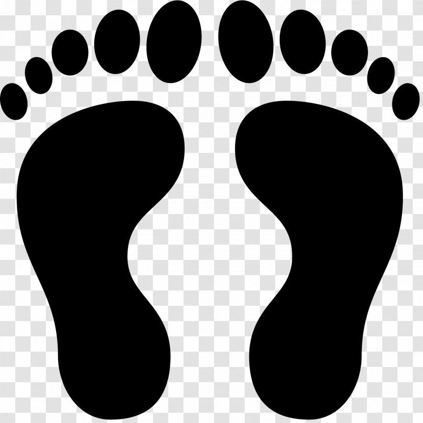 Footprint Human Interface Guidelines Clip Art - Monochrome - Foot Transparent PNG