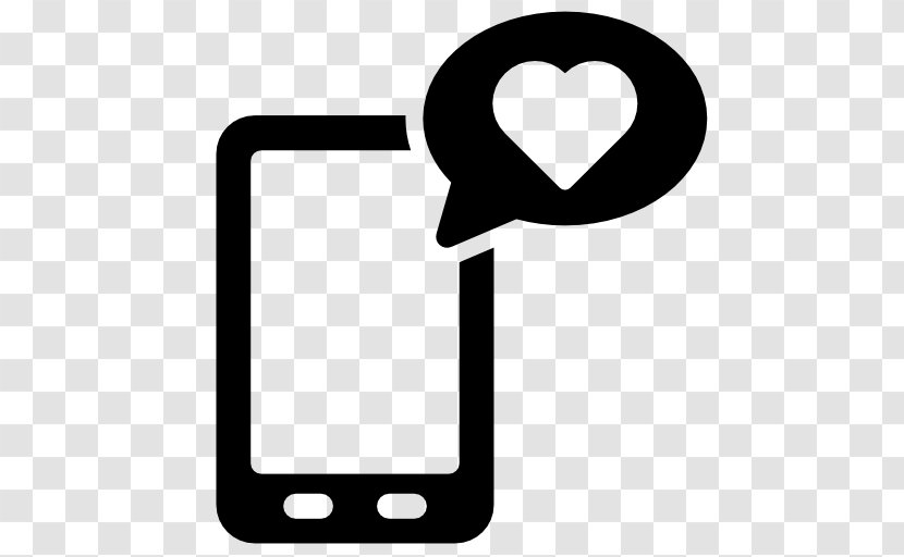 Mobile Phones Love Heart - Message Transparent PNG