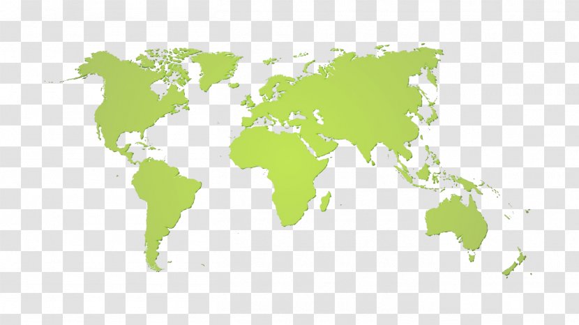 Map Green World Transparent PNG