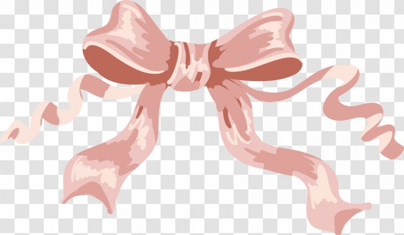 Pink Ribbon Clip Art - Cartoon - Simple Bow Pattern Transparent PNG