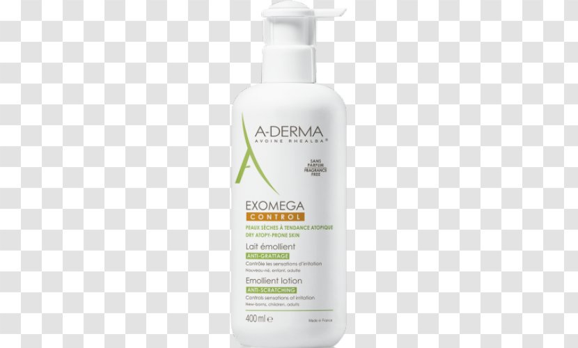 A-Derma Exomega Control Cream Lotion A-DERMA EXOMEGA D.E.F.I Emollient Skin Moisturizer - Aderma Transparent PNG