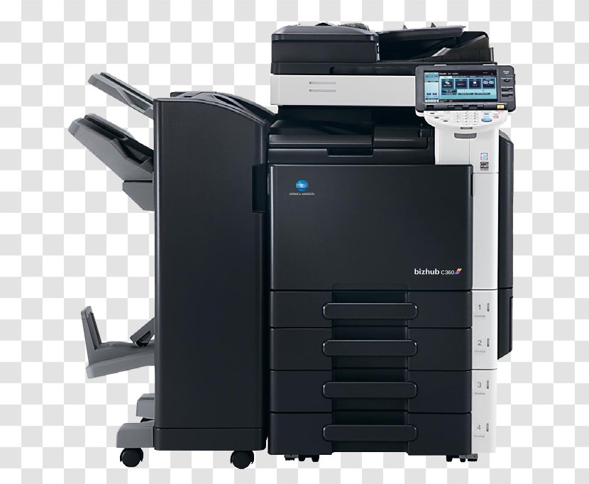 Multi-function Printer Konica Minolta Photocopier Image Scanner - Electronic Device Transparent PNG
