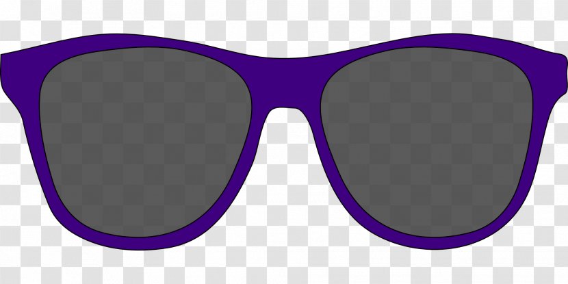 Sunglasses Goggles Clip Art - Lilac - Glasses Transparent PNG
