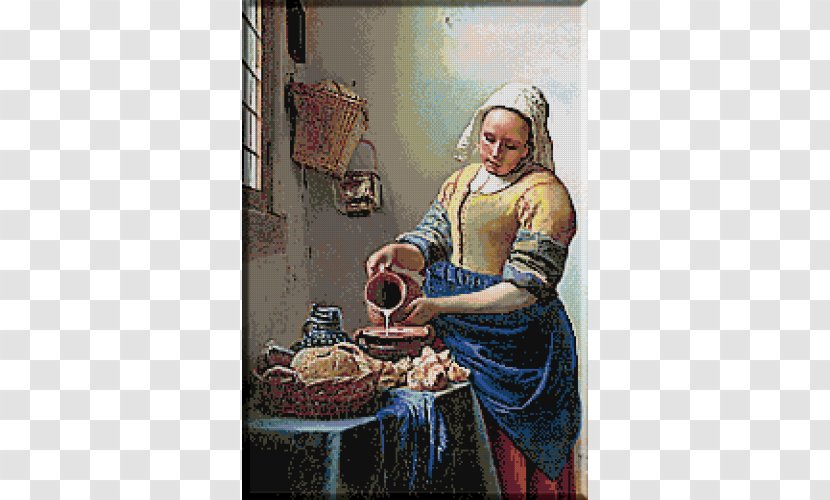 Rijksmuseum The Milkmaid Woman In Blue Reading A Letter Love Oil Painting Transparent PNG